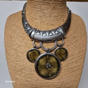 Vintage Sculpural Silver-tone Roman-style Torque Statement Necklace